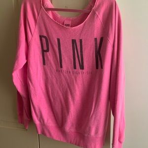 VS PINK off the shoulder sweatshirt